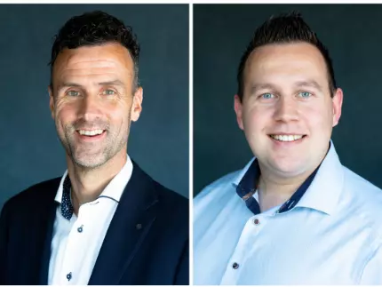 Jeroen de Vlieger en Ruben Borst als nieuwe aandeelhouders.