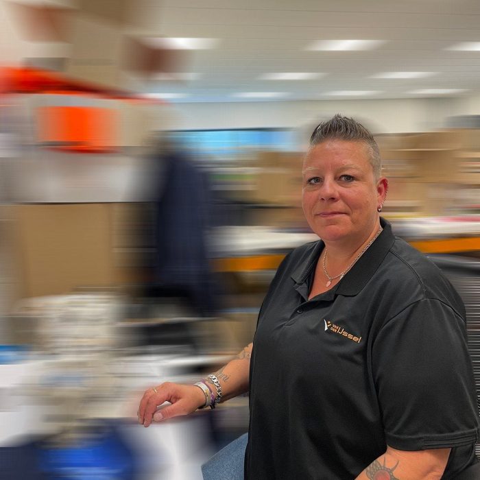 Melanie 5 jaar in dienst wazig