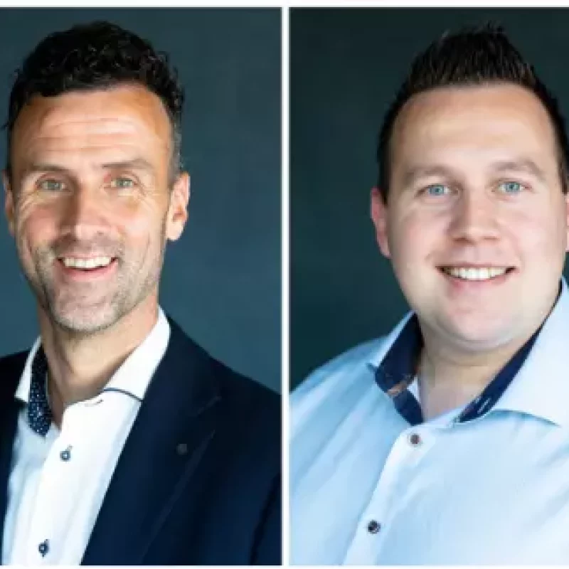 Jeroen de Vlieger en Ruben Borst als nieuwe aandeelhouders.